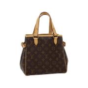 Tweedehands Brunt Lerret Louis Vuitton Batignolles Schoudertas Louis V...