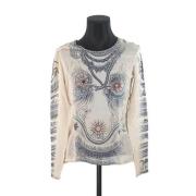 Pre-owned Silk tops Jean Paul Gaultier Pre-owned , Beige , Dames