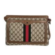 Vintage Beige Gecoat Canvas Gucci Cameratas Gucci Vintage , Beige , Da...