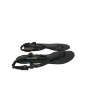 Pre-owned Leather sandals Balenciaga Vintage , Black , Dames
