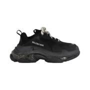 Pre-owned Leather sneakers Balenciaga Vintage , Black , Dames