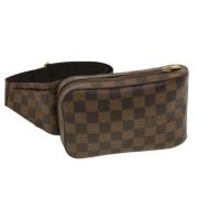 Tweedehands Bruin Canvas Louis Vuitton Riemtassen Louis Vuitton Vintag...