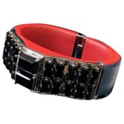 Pre-owned Leather bracelets Prada Vintage , Black , Dames