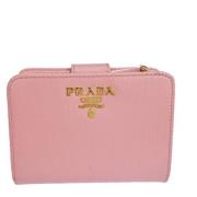 Pre-owned Roze Leren Portemonnee Prada Vintage , Pink , Dames
