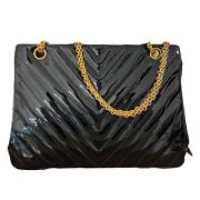 Pre-owned Leather chanel-bags Chanel Vintage , Black , Dames