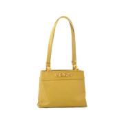 Pre-owned Leather totes Versace Pre-owned , Yellow , Dames