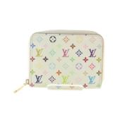 Pre-owned Canvas wallets Louis Vuitton Vintage , White , Dames