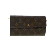 Pre-owned Canvas wallets Louis Vuitton Vintage , Brown , Dames