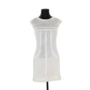 Pre-owned Fabric dresses Chanel Vintage , White , Dames