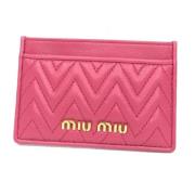 Pre-owned Fabric wallets Miu Miu Pre-owned , Pink , Dames