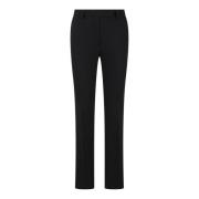 Stretch Stof Rechte Pasvorm Broek Beatrice .b , Black , Dames