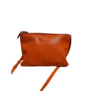 Pre-owned Leather handbags Celine Vintage , Orange , Dames