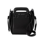 Leather handbags Ami Paris , Black , Dames