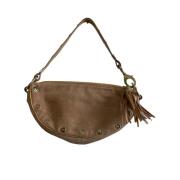 Pre-owned Suede shoulder-bags Sergio Rossi Pre-owned , Brown , Dames