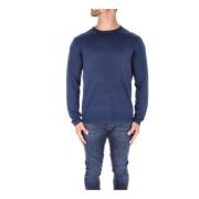 Heren Pullover van Wol-Zijde Mix Aspesi , Blue , Heren