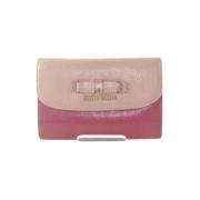 Pre-owned Fabric wallets Miu Miu Pre-owned , Pink , Dames