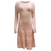 Pre-owned Wool dresses Carolina Herrera Pre-owned , Pink , Dames