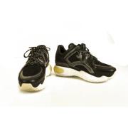 Pre-owned Leather sneakers Fendi Vintage , Black , Dames