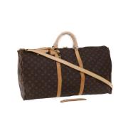 Tweedehands Bruin Canvas Louis Vuitton Keepall Louis Vuitton Vintage ,...