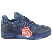 Pre-owned sneakers Louis Vuitton Vintage , Blue , Dames