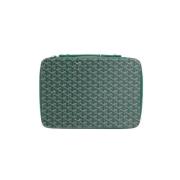 Pre-owned Canvas home-office Goyard Vintage , Green , Dames