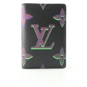 Pre-owned Leather wallets Louis Vuitton Vintage , Black , Dames