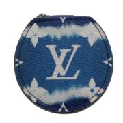 Pre-owned Canvas wallets Louis Vuitton Vintage , Blue , Dames