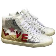 Pre-owned Leather sneakers Saint Laurent Vintage , Multicolor , Dames