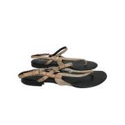 Pre-owned Leather sandals Balenciaga Vintage , Beige , Dames