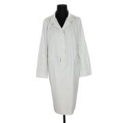 Pre-owned Cotton dresses Salvatore Ferragamo Pre-owned , White , Dames