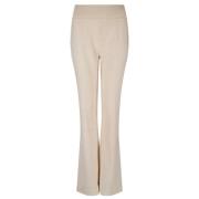 Elegante Bootcut Butter Cream Broek Dante 6 , Beige , Dames