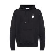 Hoodie met logo patch Études , Black , Heren