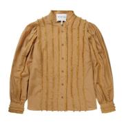 Kameelblouses - Stijlvol en Trendy Munthe , Brown , Dames