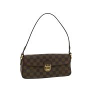 Tweedehands Bruin Canvas Louis Vuitton Schoudertassen Louis Vuitton Vi...