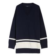 Donkerblauwe Truien Max Mara Weekend , Blue , Dames