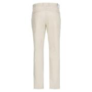 Stretch Katoenen Broek PT Torino , White , Heren