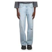 Klassieke Straight Jeans ERL , Blue , Heren