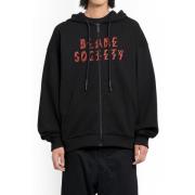 Zwarte Greed Zip-Up Hoodie met Blame Society Print 44 Label Group , Bl...