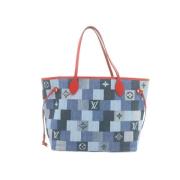 Pre-owned Canvas louis-vuitton-bags Louis Vuitton Vintage , Blue , Dam...