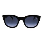 Rechthoekige zwarte zonnebril Eyewear by David Beckham , Black , Heren