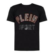 Sportief Ronde Hals T-shirt Plein Sport , Black , Heren