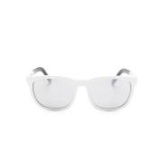 Witte zonnebril met originele accessoires Moncler , White , Unisex
