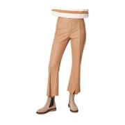 Cashmere Cropped Broek Liviana Conti , Brown , Dames