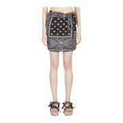 Paisley Sarong Rok Arizona Love , Black , Dames