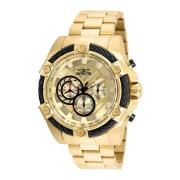 Bolt Heren Quartz Horloge - Gouden Wijzerplaat Invicta Watches , Yello...