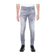 Grijze Gewassen Skinny Fit Jeans voor Heren My Brand , Gray , Heren
