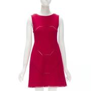 Pre-owned Viscose dresses Alaïa Pre-owned , Red , Dames