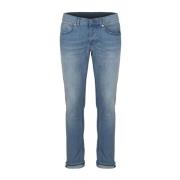 800 George Slim-Fit Jeans: Strak en stijlvol Dondup , Blue , Heren