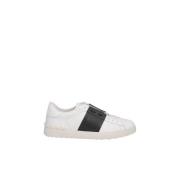 Witte Leren Sneakers met Stud Detail Valentino Garavani , White , Here...