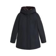 Blauwe Luxe Boulder Parka Woolrich , Blue , Dames